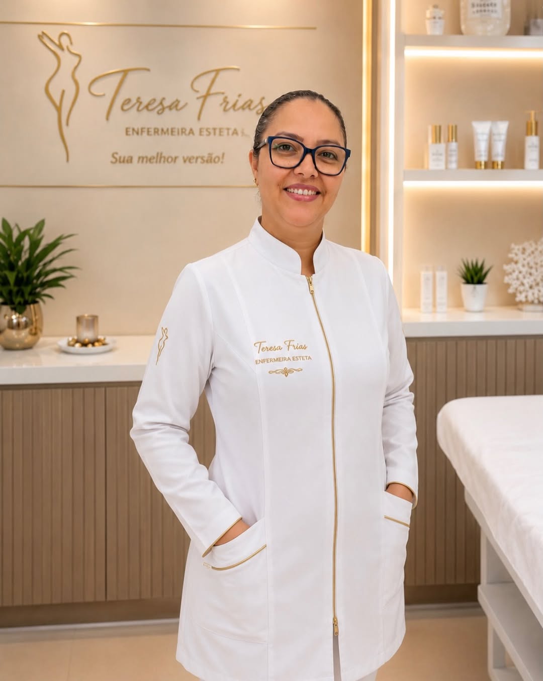 Teresa Frias, enfermeira estética, no espaço da Estética Frias